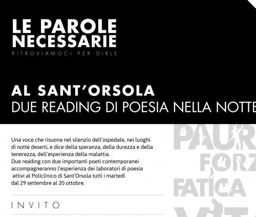 “Le parole necessarie” reading di poesia al S.Orsola