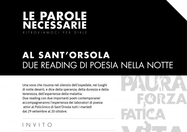 “Le parole necessarie” reading di poesia al S.Orsola