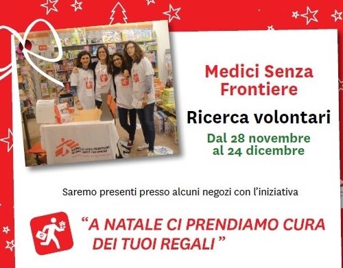 Medici senza Frontiere cerca volontari per Natale