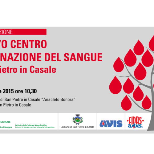 Nuovo centro di donazione del sangue a San Pietro in Casale
