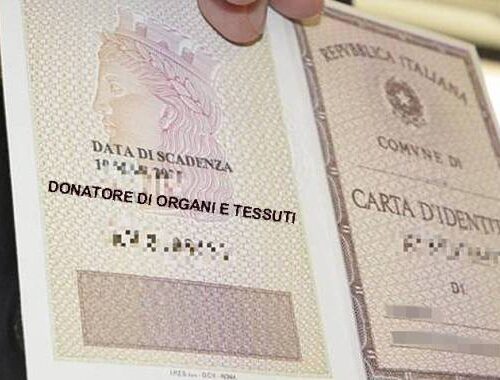 Donazione organi: la propria scelta sulla Carta d’Identità