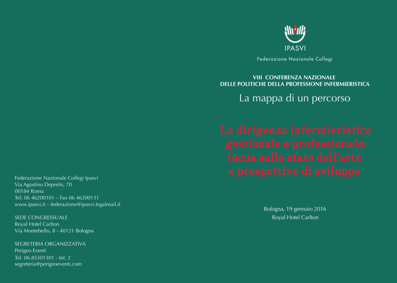 Dirigenza infermieristica: Conferenza nazionale a Bologna il 19 gennaio