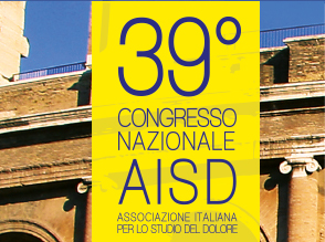 39° Congresso dell’Associazione Italiana per lo Studio del Dolore. Roma 26/28 Maggio 2015