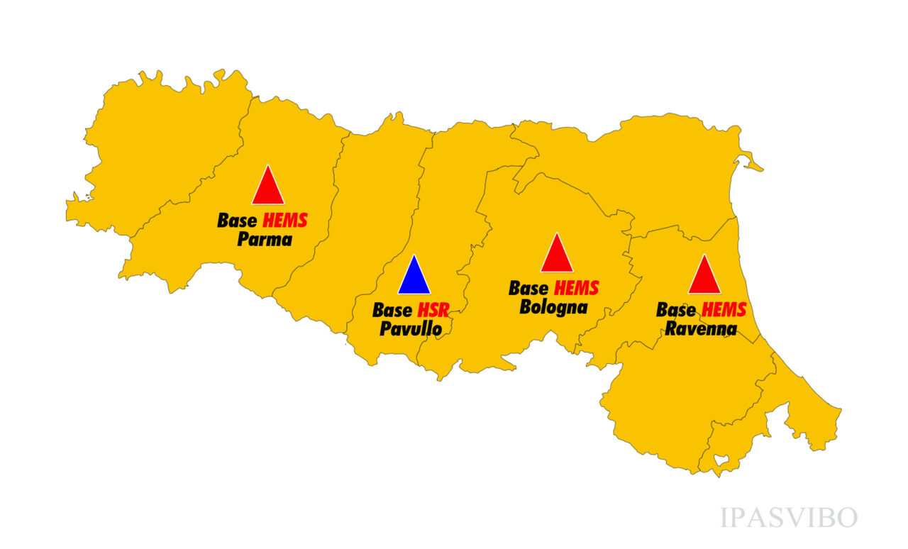 Le Basi operative nella Regione Emilia Romagna