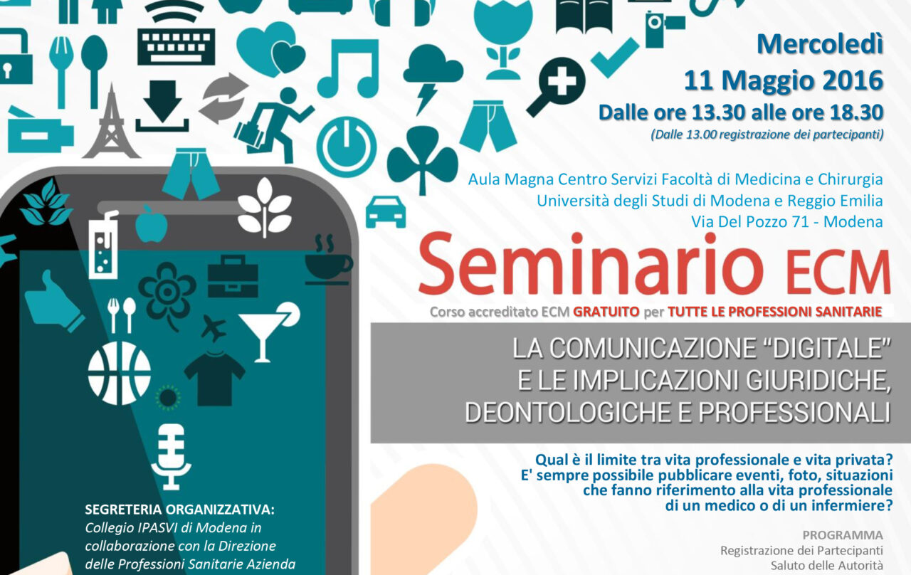 A Modena si è svolto il 4° Seminario “La Comunicazione Digitale e le implicazioni giuridiche, deontologiche e professionali”