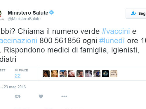 Vaccinazioni. Dubbi? Ecco il numero verde per fare chiarezza