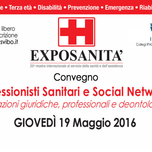 A Exposanità il Convegno: “Professionisti sanitari e Social Networks”