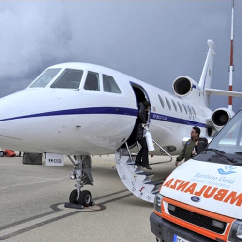 Neonato trasportato d’urgenza al Sant’Orsola con volo dell’Aeronautica militare