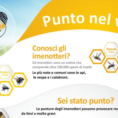 Reazioni allergiche da punture d’insetti. L’iniziativa “Punto nel vivo”