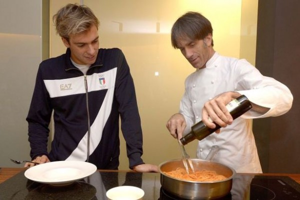 Lo chef stellato  impegnato a Casa Italia come sport and food ambassador Italia Team ai Giochi Olimpici