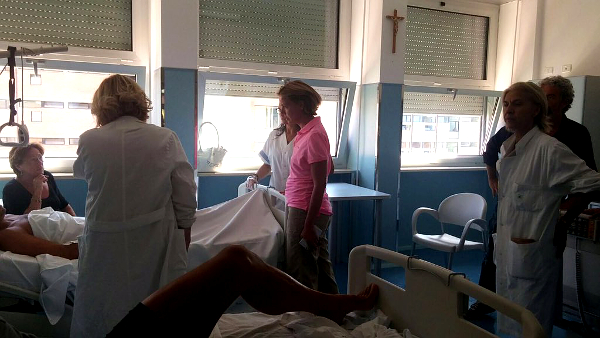 Lorenzin che il 24 agosto si è recata in visita all'ospedale de Lellis di Rieti