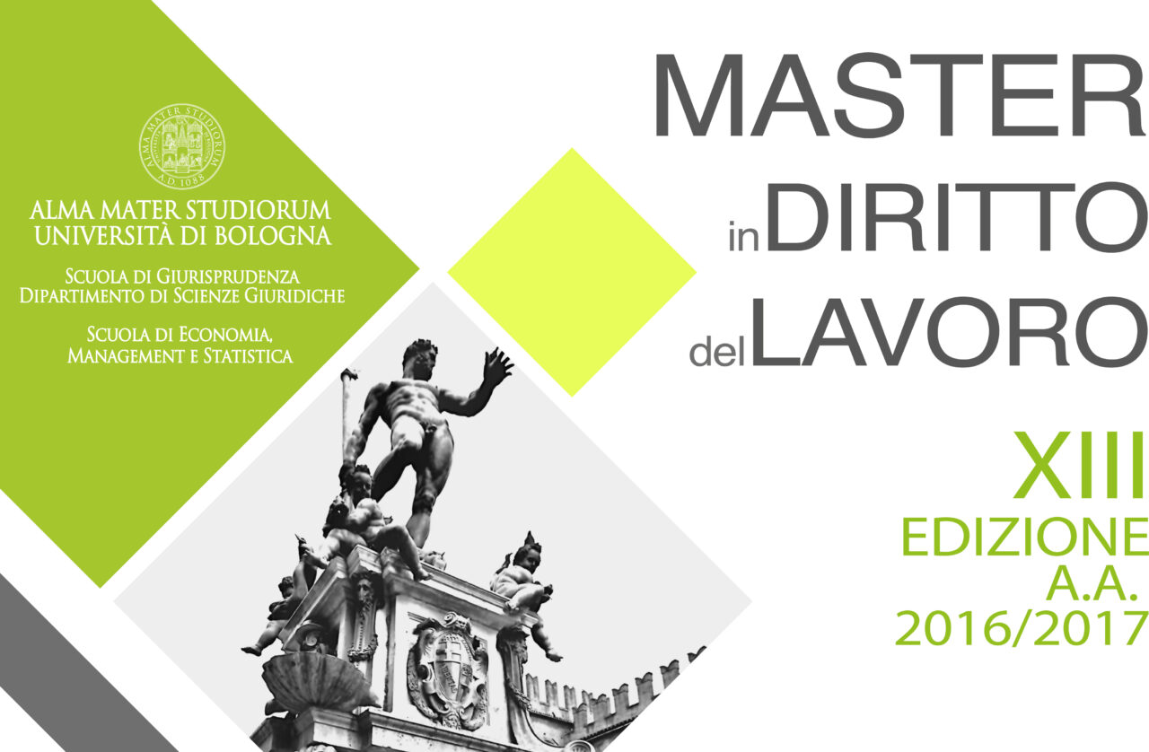 Master in Diritto del Lavoro Università di Bologna