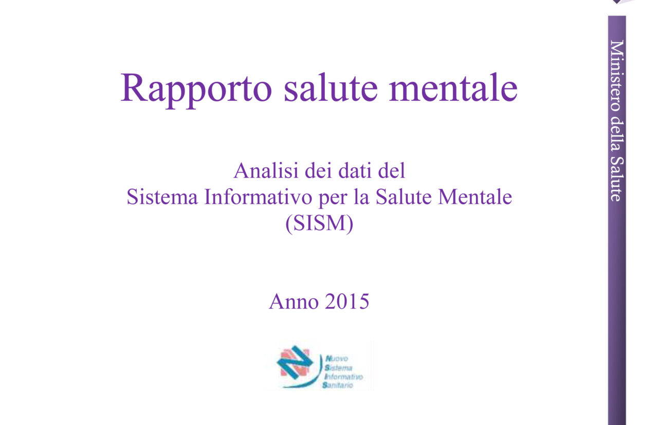 Salute mentale, Ministero presenta Rapporto 2015