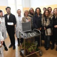 La donazione di Ignazio Boschetto dei "Volo" per i giovani diabetici del S.Orsola