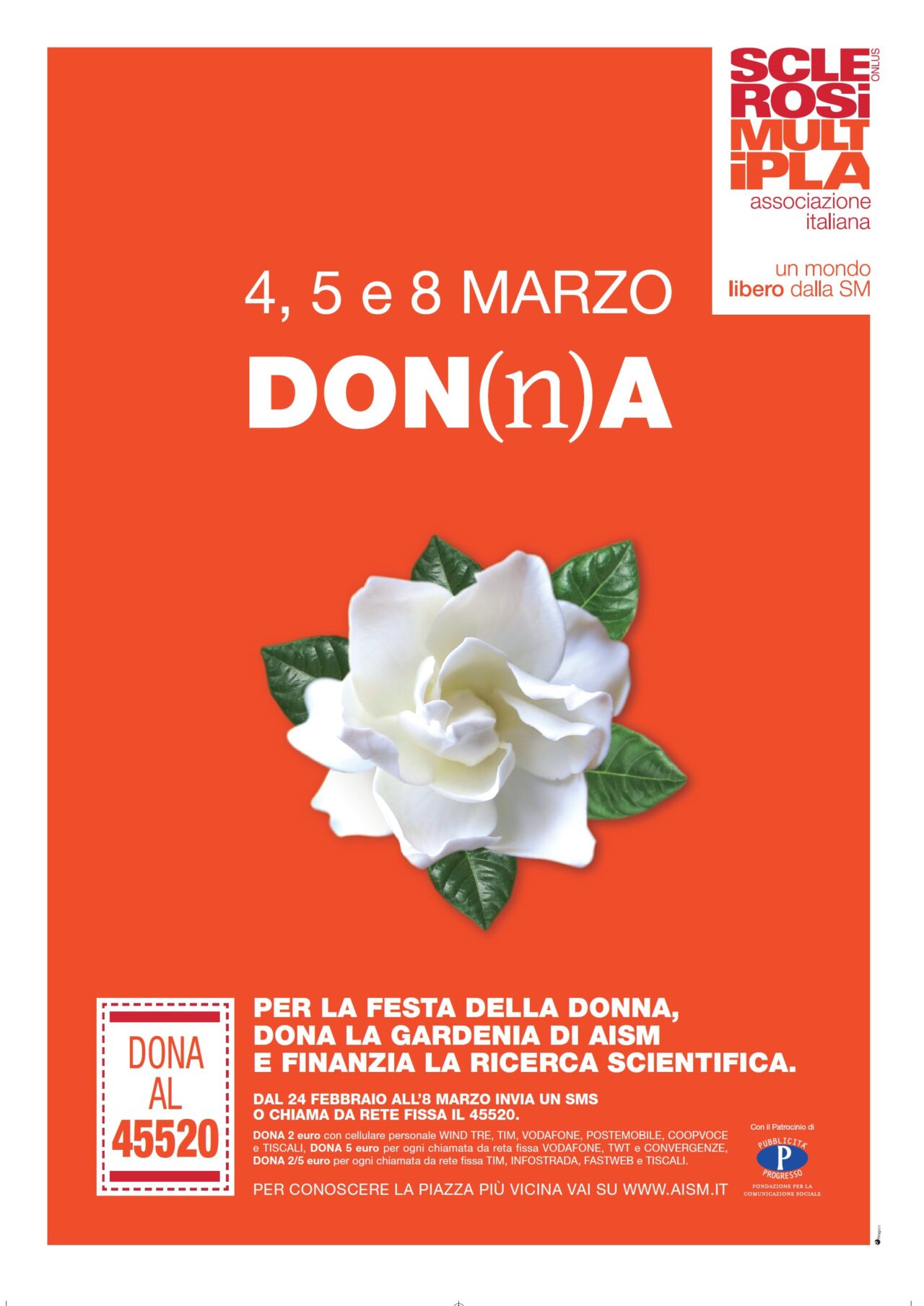 Aism festeggia le donne con una gardenia contro la sclerosi