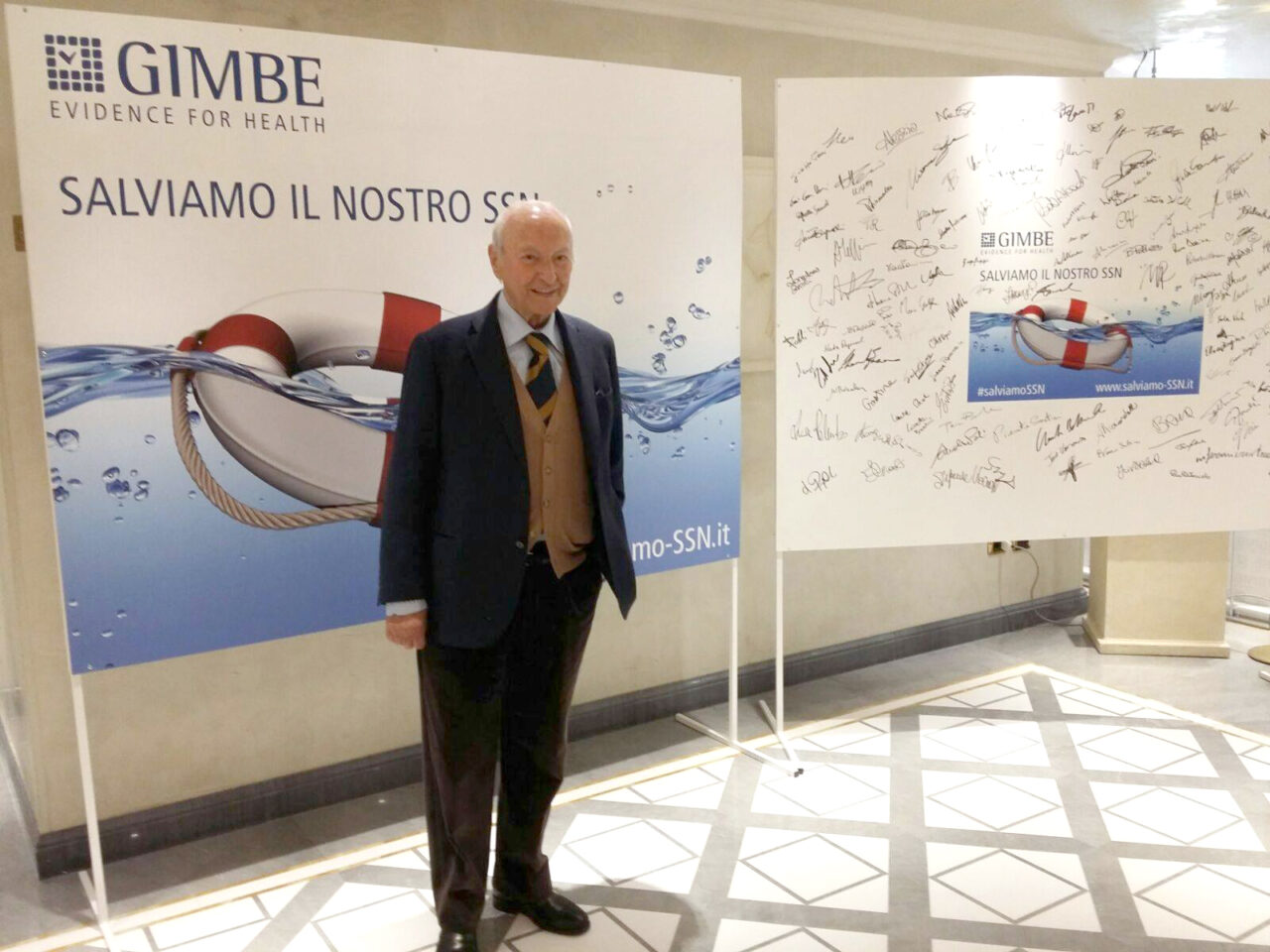 Fondazione Gimbe, premiato Piero Angela