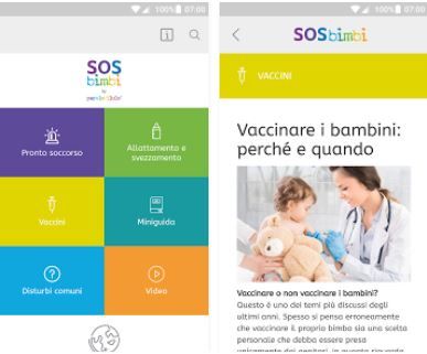 ‘SOS BIMBI’, primo soccorso a portata di click