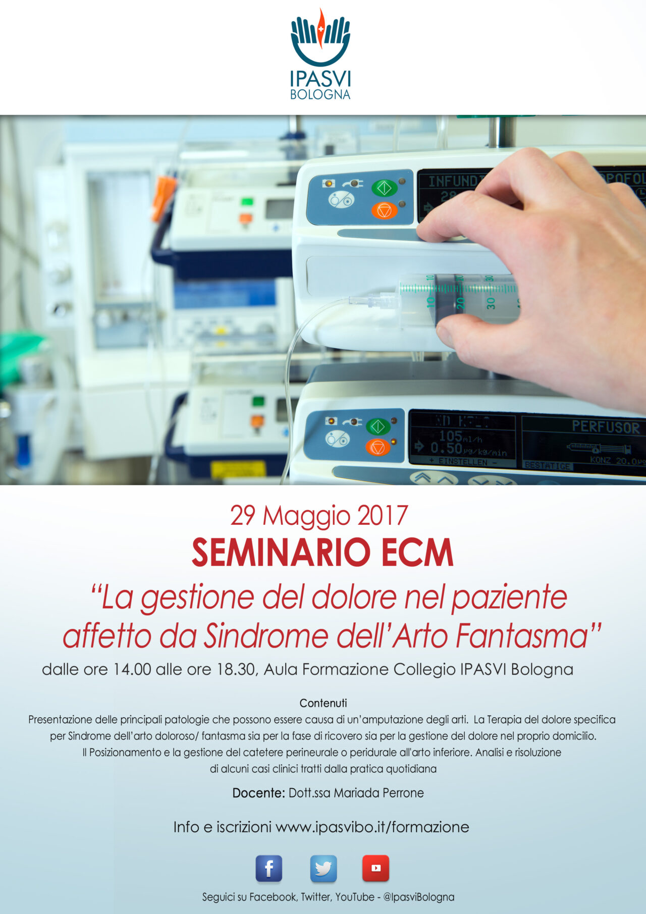 Seminario “La gestione del dolore nel paziente con Sindrome da Arto Fantasma”