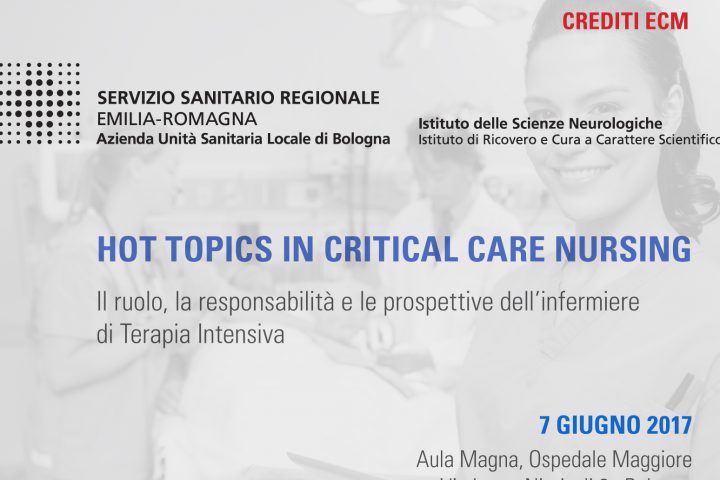 A Bologna il Seminario: HOT TOPICS IN CRITICAL CARE NURSING