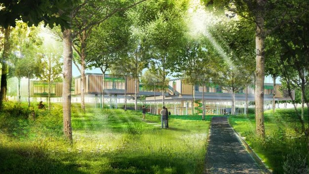 L’Hospice pediatrico firmato Renzo Piano, un’oasi di alberi per i bambini