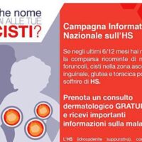 Idrosadenite Suppurativa (HS). Al via campagna informazione 'Che nome dai alle tue cisti?'