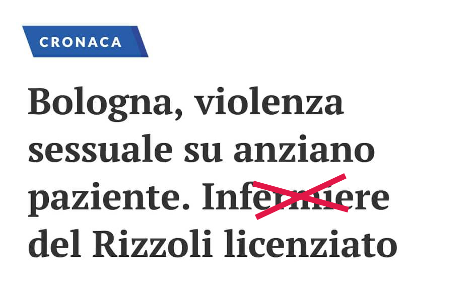 È stato un operatorio socio sanitario, non un infermiere