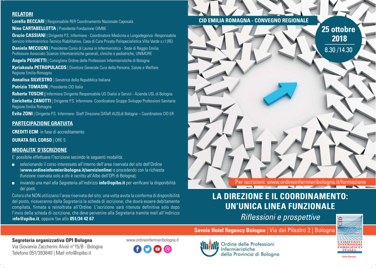 Seminario OPIBO/CID “La Direzione e il Coordinamento: un’unica linea funzionale”