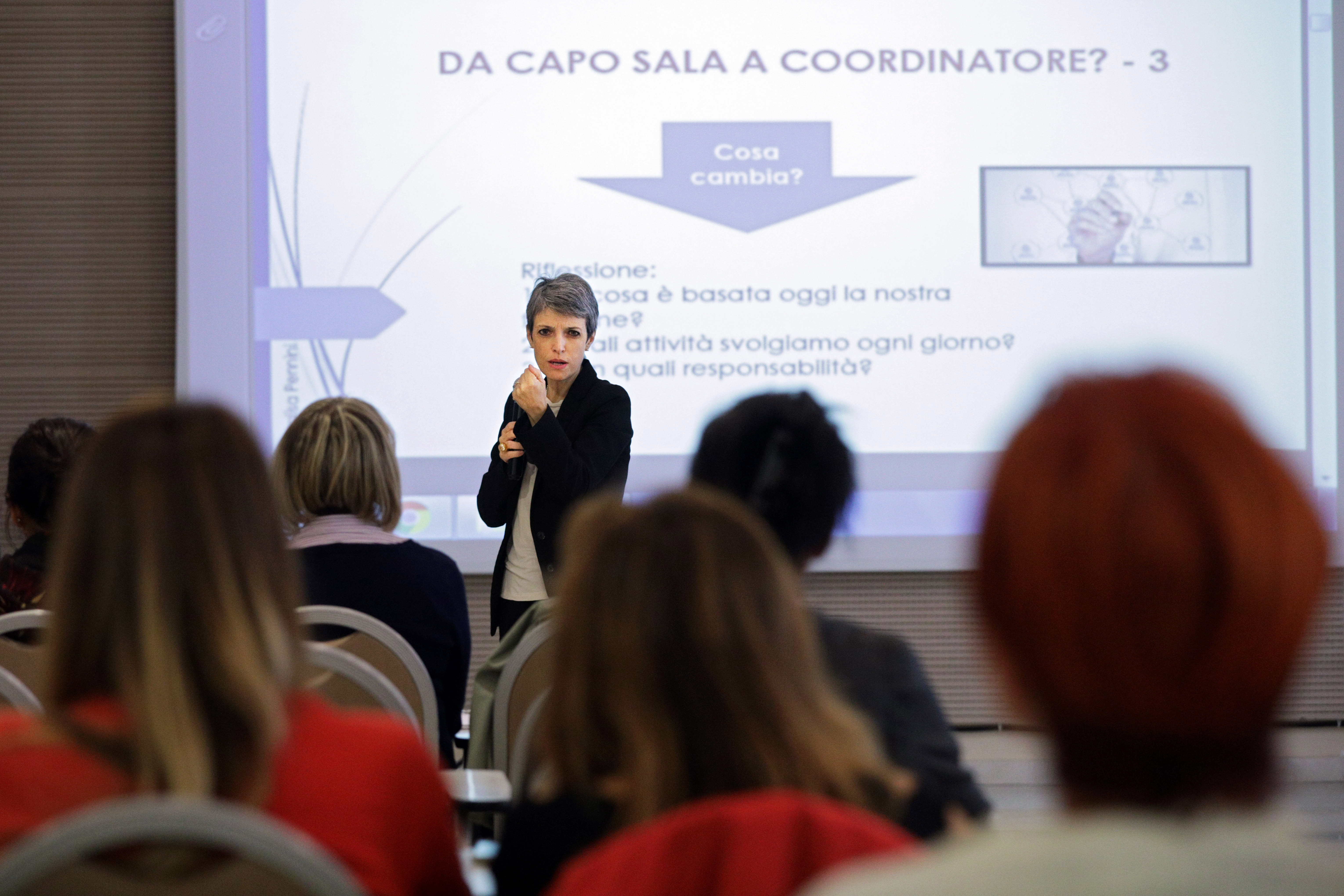 Bologna, 9/10/2018. Aemilia Hotel. Corso di aggiornamento ECM: il Coordinatore nel contesto attuale. Annalisa Pennini. Archivio OPI-Ordine delle Professioni Infermieristiche, foto di Paolo Righi