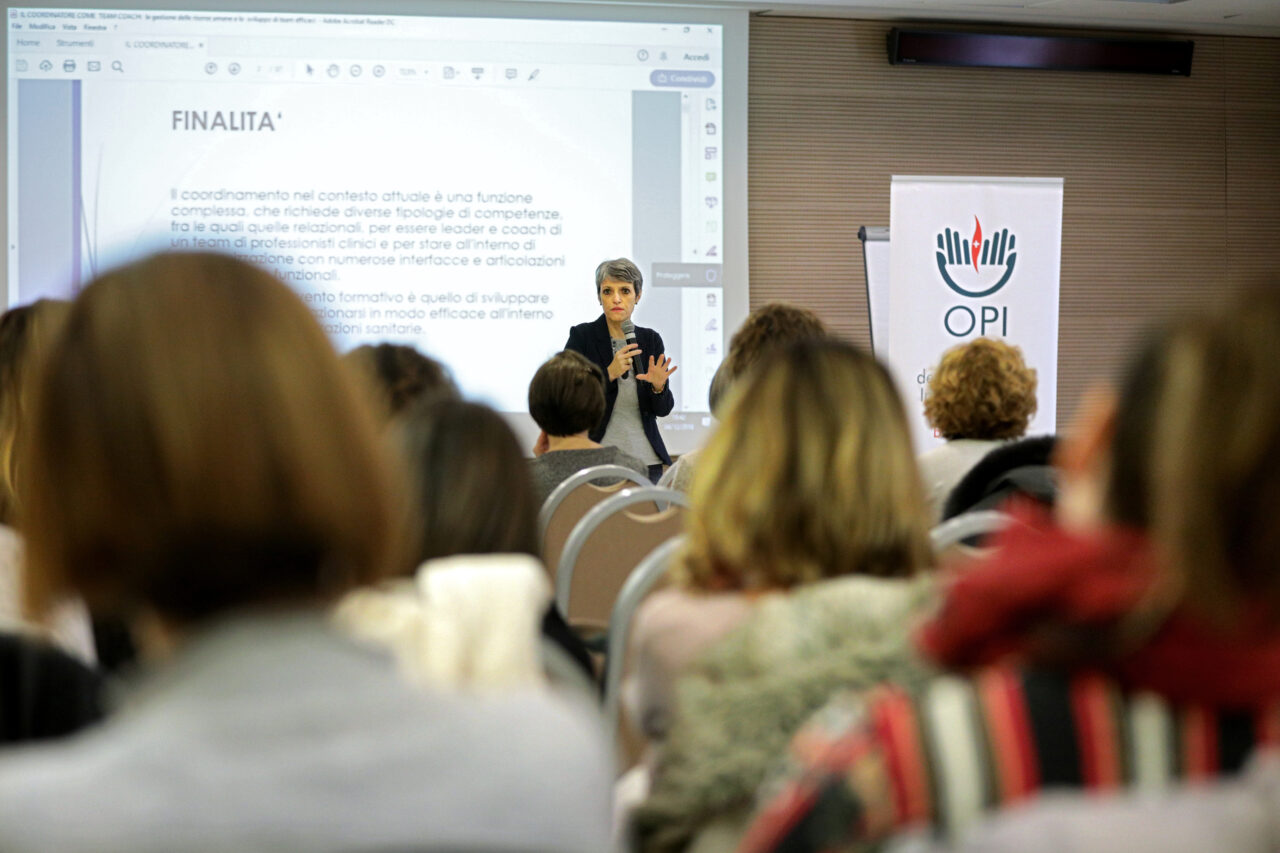 Bologna, 4/12/2018. Aemilia Hotel. Corso di aggiornamento ECM: il Coordinatore nel contesto attuale. Annalisa Pennini. Archivio OPI-Ordine delle Professioni Infermieristiche, foto di Paolo Righi