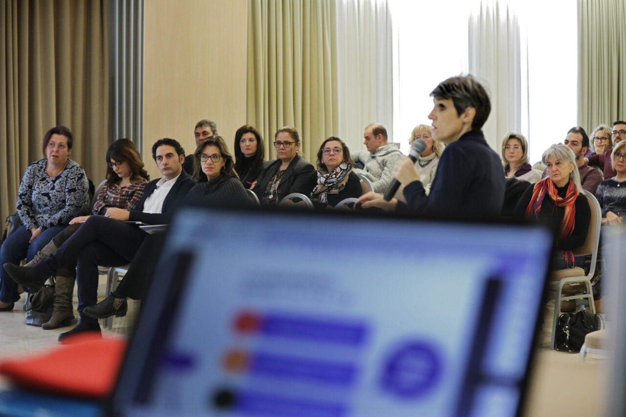 Bologna, 4/12/2018. Aemilia Hotel. Corso di aggiornamento ECM: il Coordinatore nel contesto attuale. Annalisa Pennini. Archivio OPI-Ordine delle Professioni Infermieristiche, foto di Paolo Righi