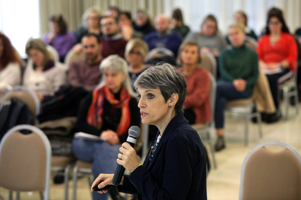 Bologna, 4/12/2018. Aemilia Hotel. Corso di aggiornamento ECM: il Coordinatore nel contesto attuale. Annalisa Pennini. Archivio OPI-Ordine delle Professioni Infermieristiche, foto di Paolo Righi