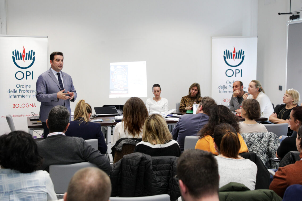 Aula Formazione OPI Bologna, Bologna. 25/03/2019. Corso di formazione METODI, STRUMENTI E TECNICHE A SOSTEGNO DELLE FUNZIONI DI TRIAGE E DI PROCESSO. Archivio OPI - foto di Paolo Righi