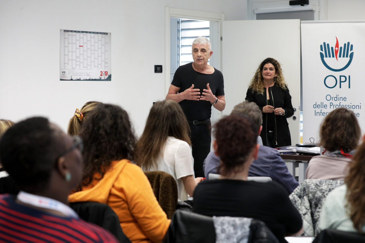 Aula Formazione OPI Bologna, Bologna. 25/03/2019. Corso di formazione METODI, STRUMENTI E TECNICHE A SOSTEGNO DELLE FUNZIONI DI TRIAGE E DI PROCESSO. Archivio OPI - foto di Paolo Righi