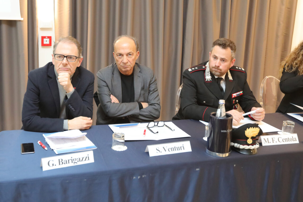 Savoia Hotel Regency, Bologna. 12/04/2019. Seminario ECM Opi Bologna: “Appropriatezza, legalità ed etica: alleati con i cittadini” e Assemblea annuale degli iscritti. SALUTI DELLE AUTORITÀ. Sergio Venturi Assessore alle Politiche per la salute – Regione Emilia – Romagna. Giuliano Barigazzi Presidente della Conferenza Territoriale Sociale e Sanitaria Metropolitana di Bologna. Marco Centola Comandante Rep.Operativo Comando Provinciale Carabinieri). Archivio OPI - foto di Andrea Samaritani