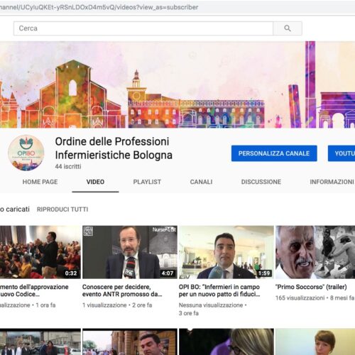 Gli infermieri di Bologna si raccontano (anche) su YouTube