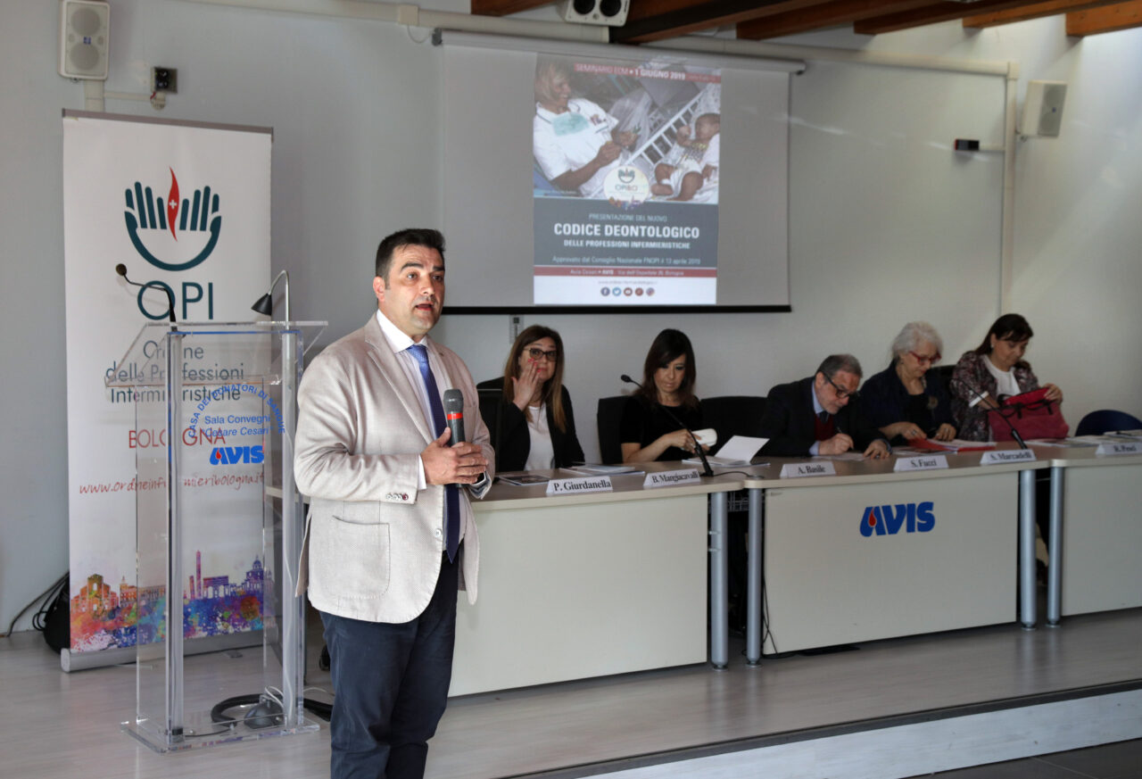 Bologna, 01/06/2019. Presentazione del nuovo Codice Deontologico delle Professioni Infermieristiche. Foto Paolo Righi