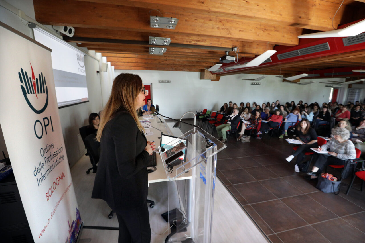 Bologna, 01/06/2019. Presentazione del nuovo Codice Deontologico delle Professioni Infermieristiche. Foto Paolo Righi