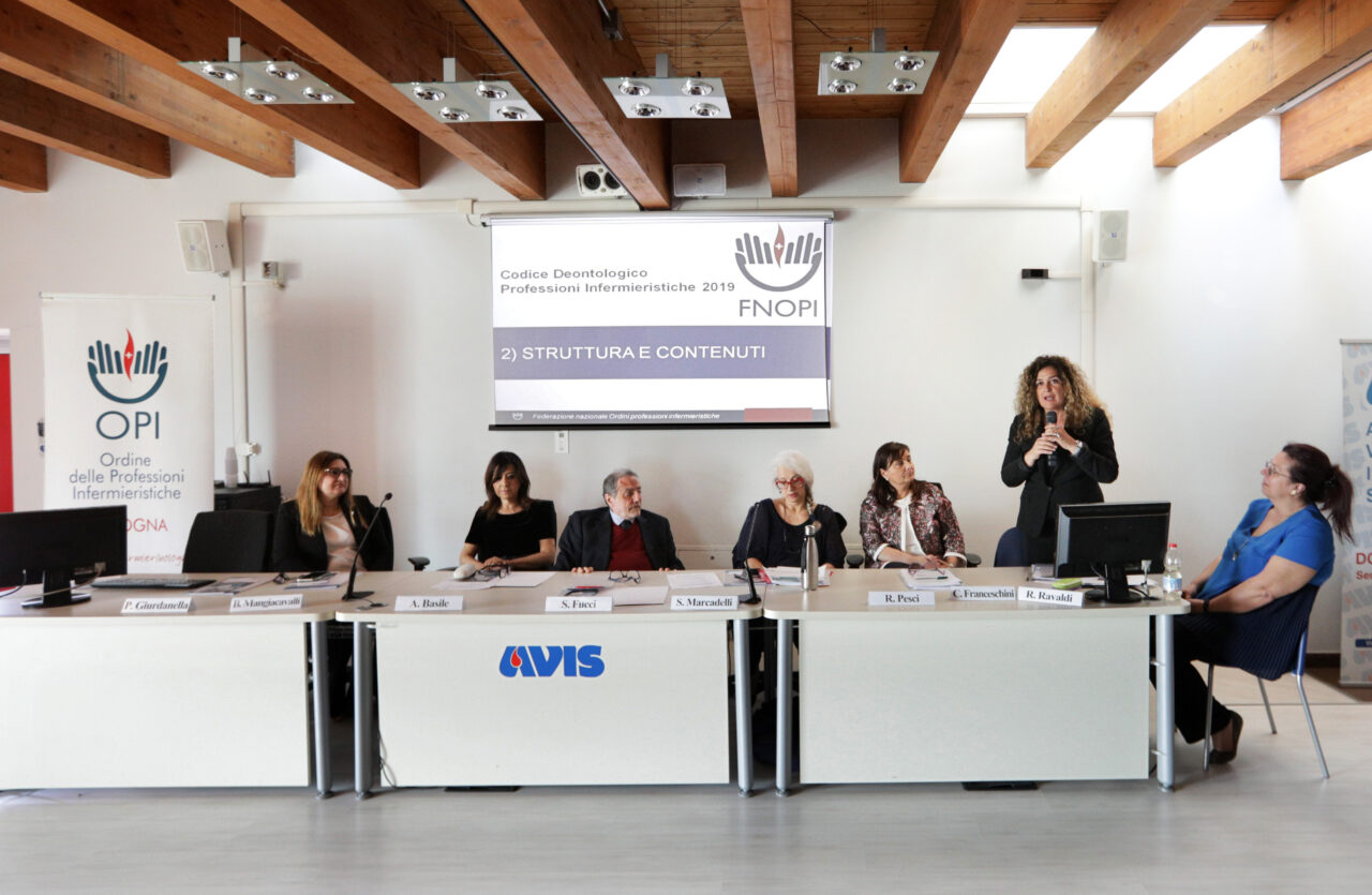 Bologna, 01/06/2019. Presentazione del nuovo Codice Deontologico delle Professioni Infermieristiche. Foto Paolo Righi