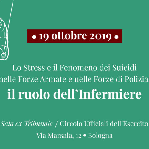 SAVE THE DATE. Seminario “Lo stress e il fenomeno dei suicidi nelle forze armate e di polizia, il ruolo dell’infermiere”