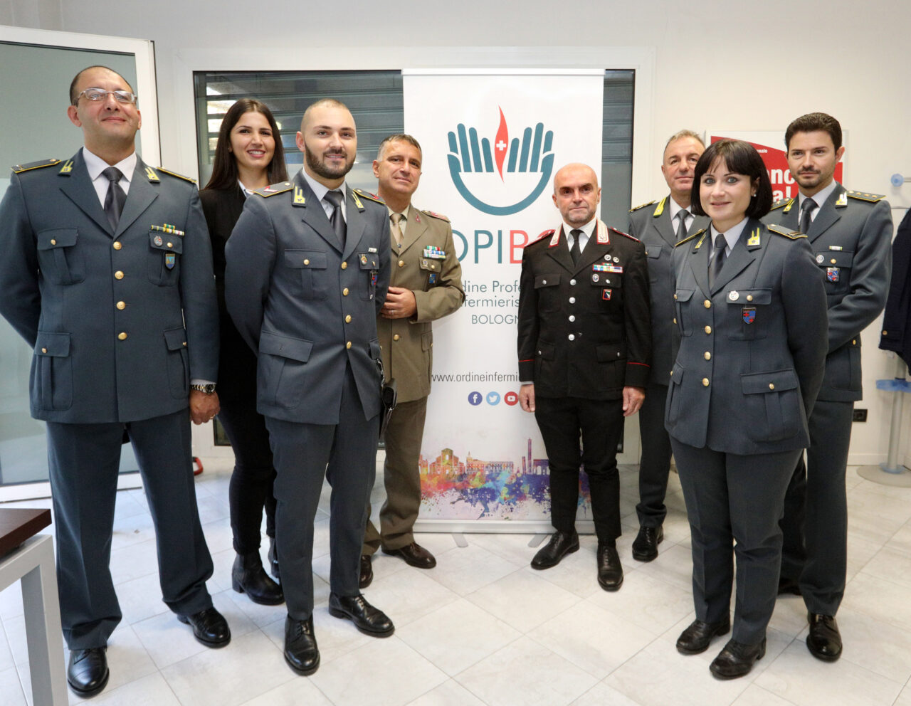 Bologna 18/10/2019. Aula Formazione OPI Bologna. Seminario LO STRESS E IL FENOMENO DEI SUICIDI NELLE FORZE ARMATE E DI POLIZIA, IL RUOLO DELL’INFERMIERE. Foto Paolo Righi