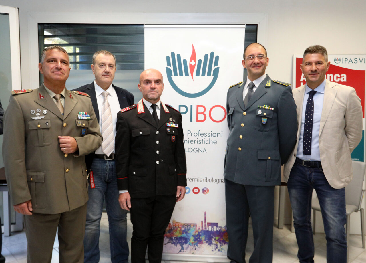 Bologna 18/10/2019. Aula Formazione OPI Bologna. Seminario LO STRESS E IL FENOMENO DEI SUICIDI NELLE FORZE ARMATE E DI POLIZIA, IL RUOLO DELL’INFERMIERE. Foto Paolo Righi