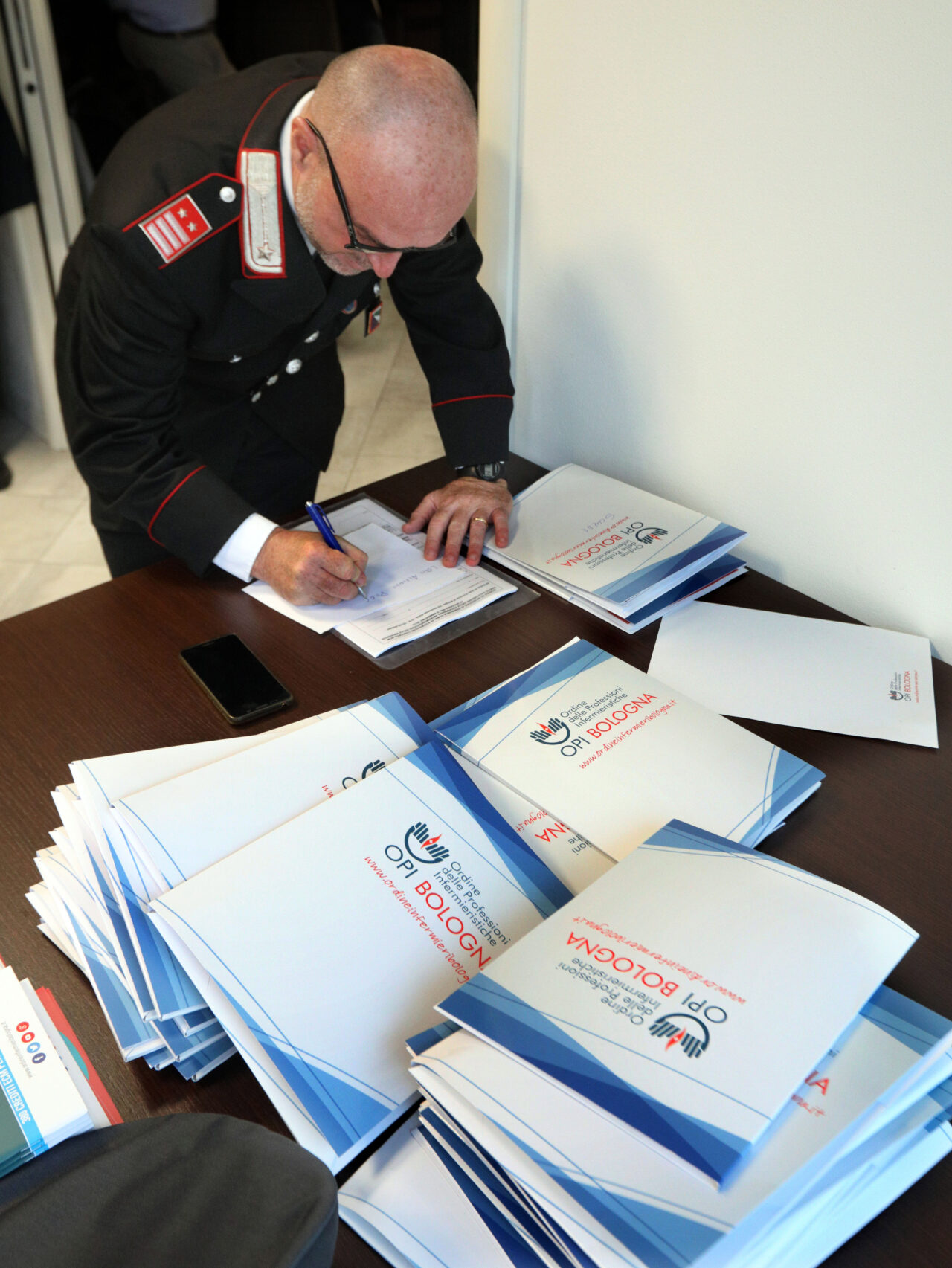 Bologna 18/10/2019. Aula Formazione OPI Bologna. Seminario LO STRESS E IL FENOMENO DEI SUICIDI NELLE FORZE ARMATE E DI POLIZIA, IL RUOLO DELL’INFERMIERE. Foto Paolo Righi