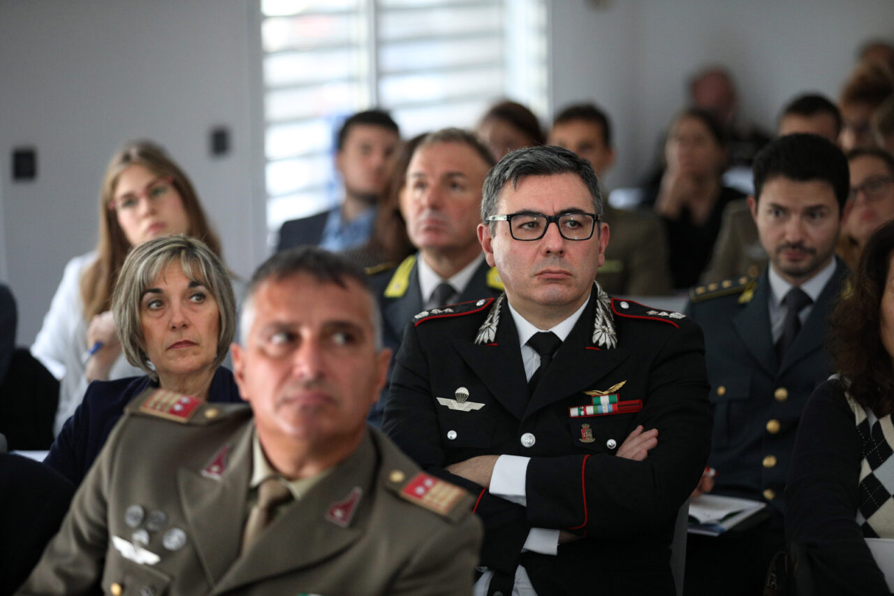 Bologna 18/10/2019. Aula Formazione OPI Bologna. Seminario LO STRESS E IL FENOMENO DEI SUICIDI NELLE FORZE ARMATE E DI POLIZIA, IL RUOLO DELL’INFERMIERE. Foto Paolo Righi