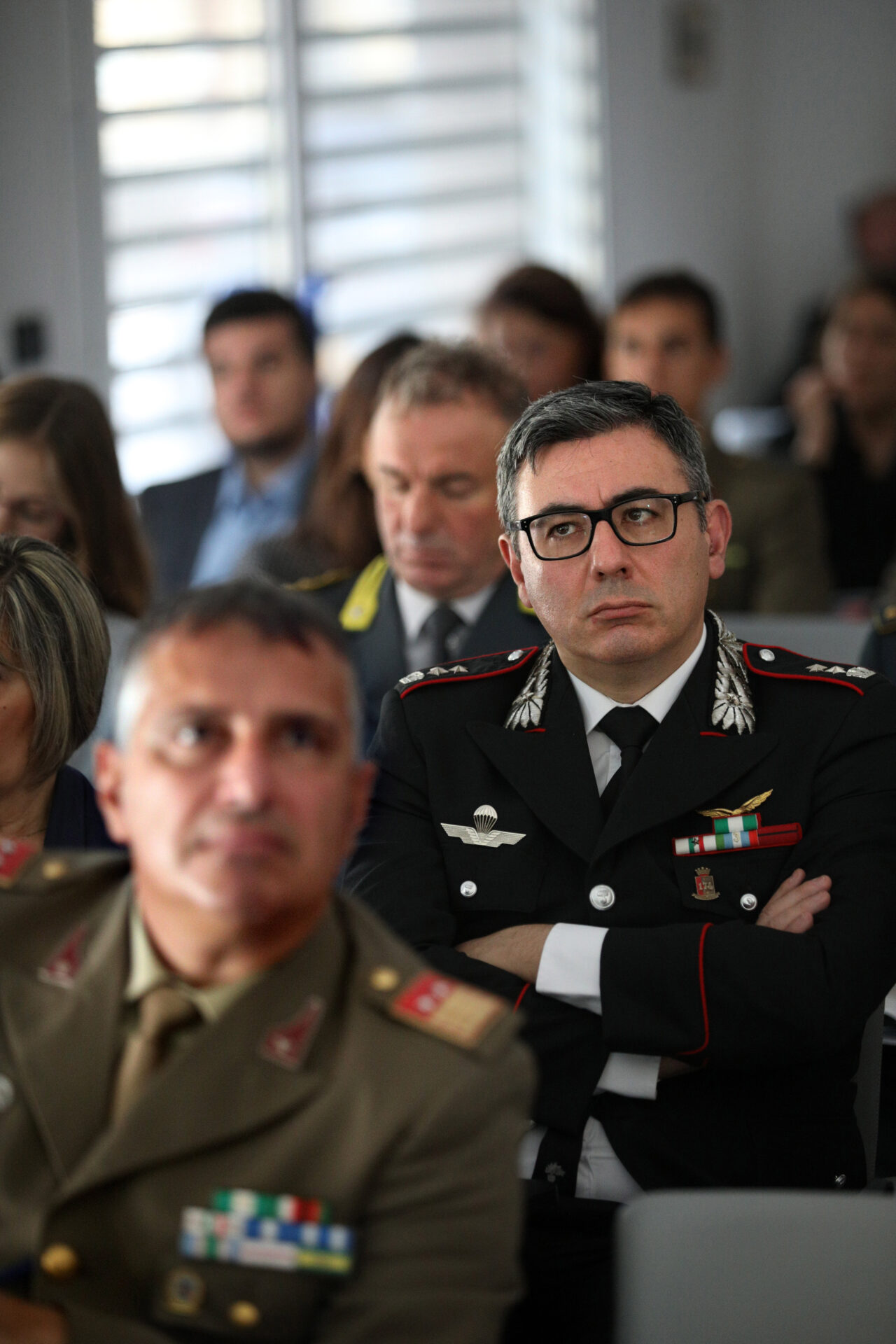 Bologna 18/10/2019. Aula Formazione OPI Bologna. Seminario LO STRESS E IL FENOMENO DEI SUICIDI NELLE FORZE ARMATE E DI POLIZIA, IL RUOLO DELL’INFERMIERE. Foto Paolo Righi