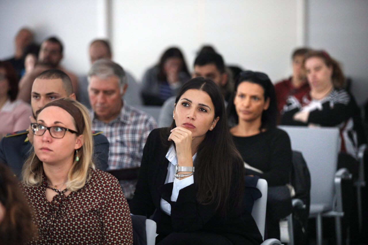 Bologna 18/10/2019. Aula Formazione OPI Bologna. Seminario LO STRESS E IL FENOMENO DEI SUICIDI NELLE FORZE ARMATE E DI POLIZIA, IL RUOLO DELL’INFERMIERE. Foto Paolo Righi