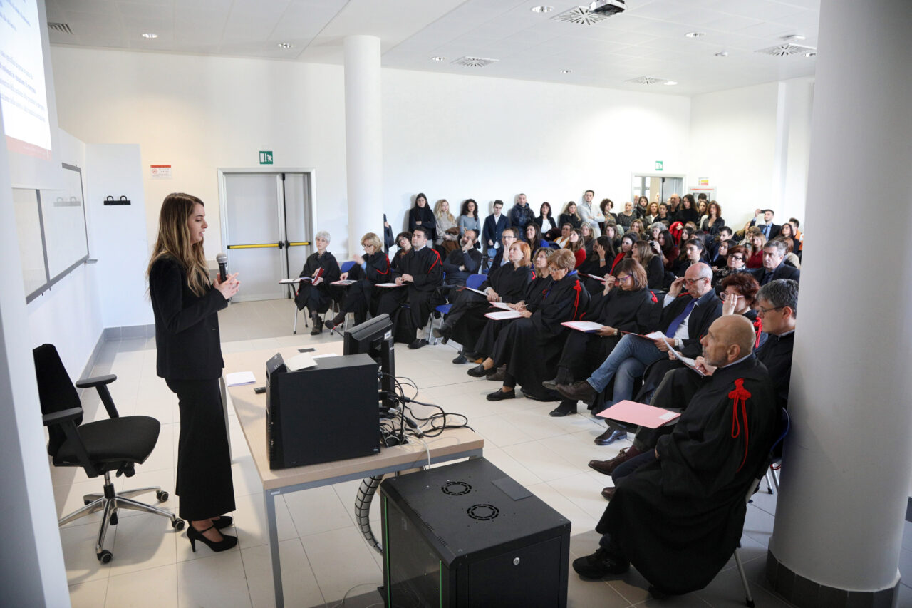 Bologna, 18/11/2019. Alma Mater Studiorum, Università di Bologna. Aule Navile. Scuola di Medicina e Chirurgia. Sessione di laurea del Corso di Laurea in Infermieristica. Foto Paolo Righi