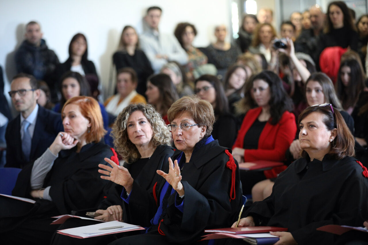 Bologna, 18/11/2019. Alma Mater Studiorum, Università di Bologna. Aule Navile. Scuola di Medicina e Chirurgia. Sessione di laurea del Corso di Laurea in Infermieristica. Foto Paolo Righi