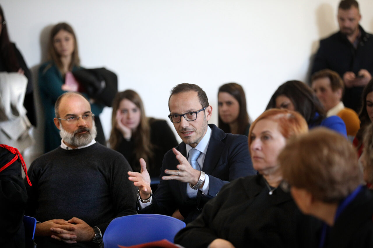 Bologna, 18/11/2019. Alma Mater Studiorum, Università di Bologna. Aule Navile. Scuola di Medicina e Chirurgia. Sessione di laurea del Corso di Laurea in Infermieristica. Foto Paolo Righi