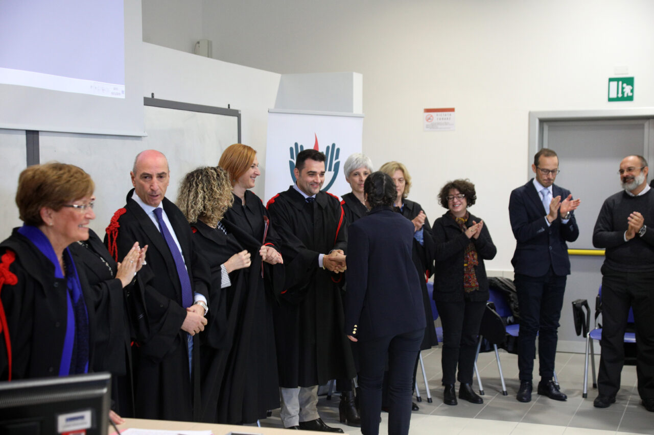 Bologna, 18/11/2019. Alma Mater Studiorum, Università di Bologna. Aule Navile. Scuola di Medicina e Chirurgia. Sessione di laurea del Corso di Laurea in Infermieristica. Foto Paolo Righi