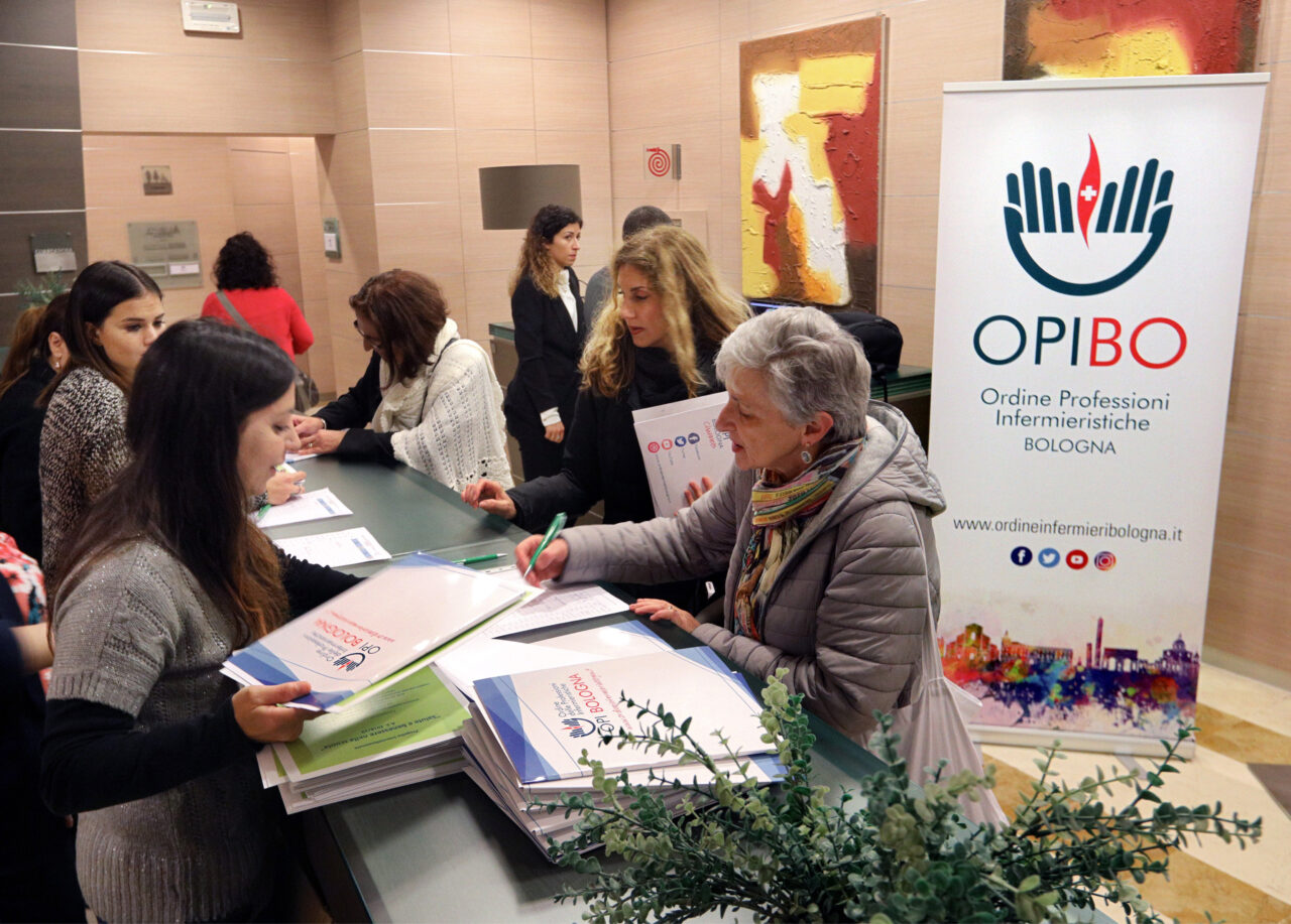 Bologna, 12/11/2019. Aemilia Hotel. Convegno “Infermiere di famiglia: dove il bisogno nasce, se ne prende cura” organizzato dal Coordinamento regionale degli OPI dell’Emilia-Romagna per il 12 novembre 2019. Foto Paolo Righi